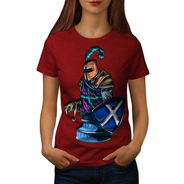 Chess Warrior Figure Womens T-Shirt