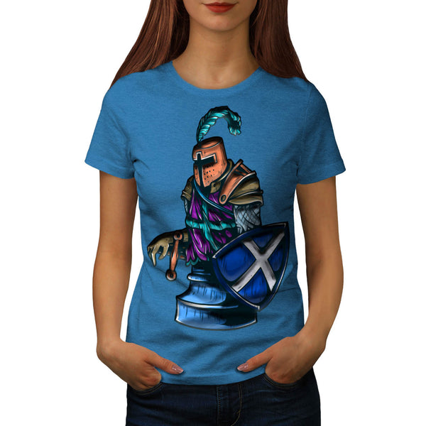 Chess Warrior Figure Womens T-Shirt