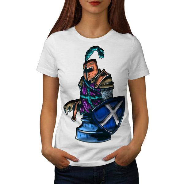 Chess Warrior Figure Womens T-Shirt