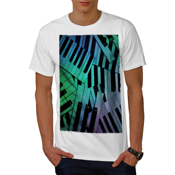 Keybord Play Music Mens T-Shirt