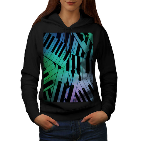 Keybord Play Music Womens Hoodie