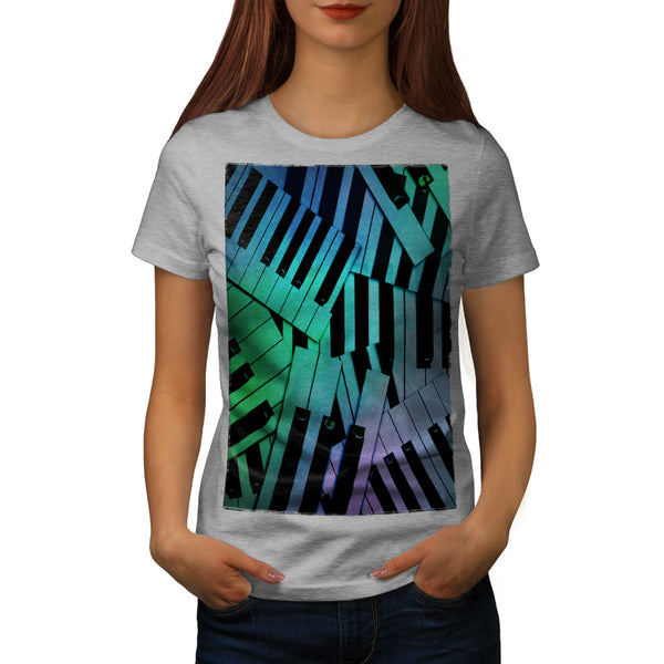 Keybord Play Music Womens T-Shirt