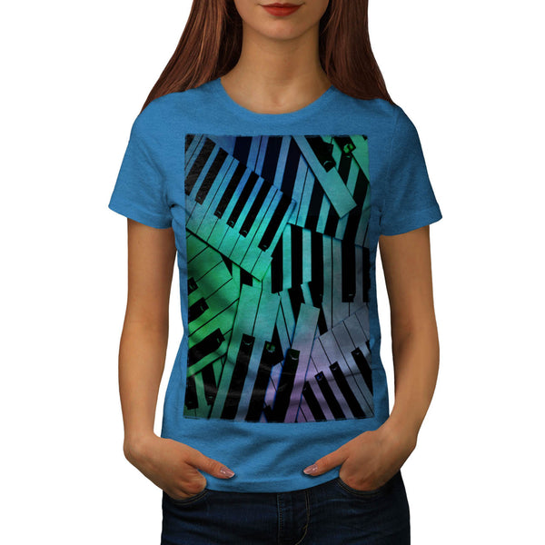 Keybord Play Music Womens T-Shirt