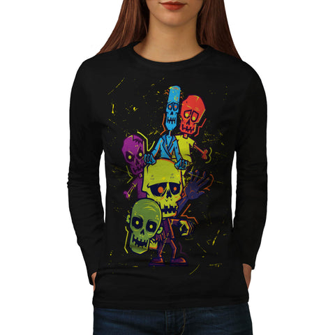 Zombie Apocalypse Womens Long Sleeve T-Shirt