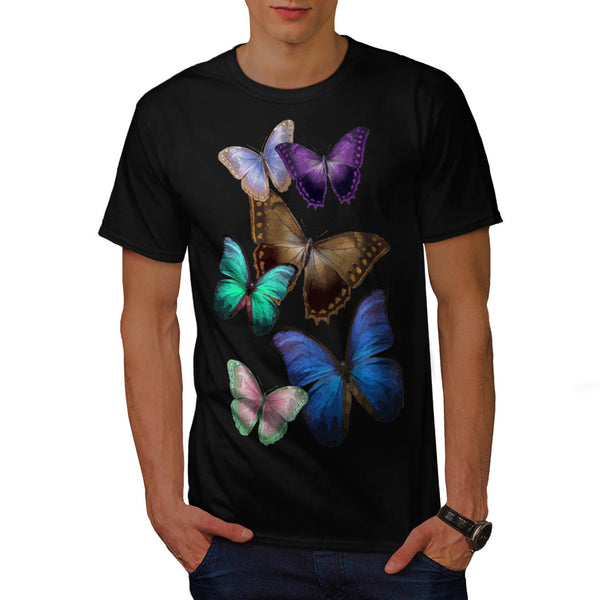 Butterfly Multicolor Mens T-Shirt