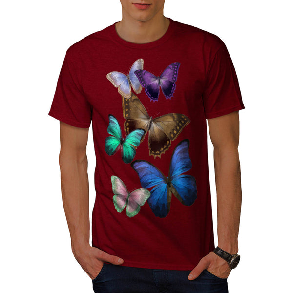 Butterfly Multicolor Mens T-Shirt