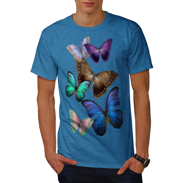 Butterfly Multicolor Mens T-Shirt