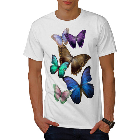 Butterfly Multicolor Mens T-Shirt