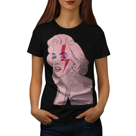 Monroe Becomes Bowie Womens T-Shirt
