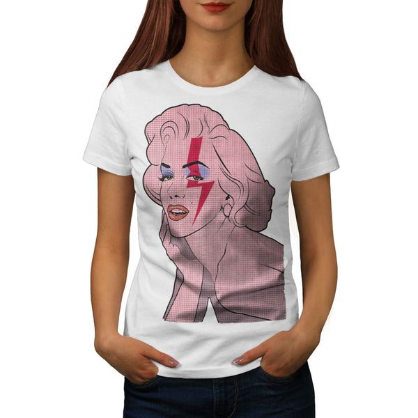 Monroe Becomes Bowie Womens T-Shirt