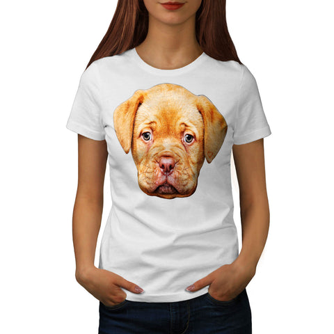 Puppy Dog Sad Face Womens T-Shirt