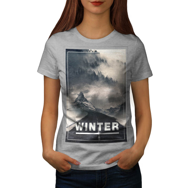 Cold Winter Beauty Womens T-Shirt