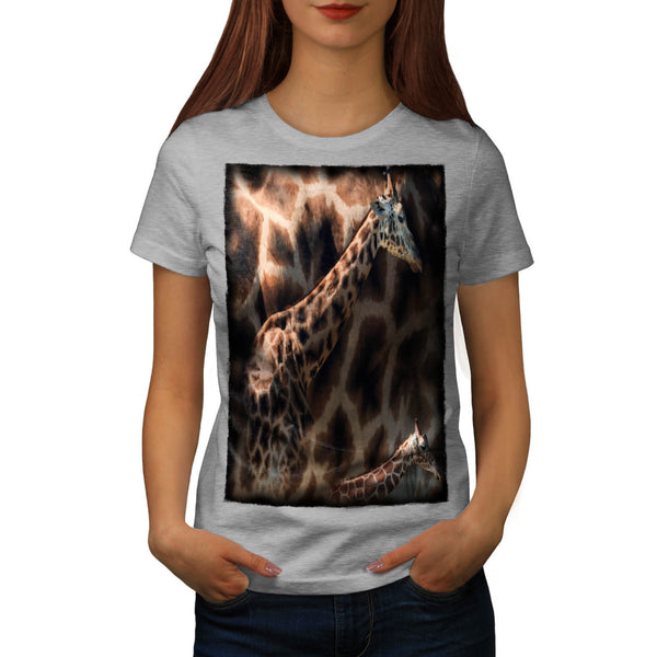 Long Giraffe Neck Womens T-Shirt