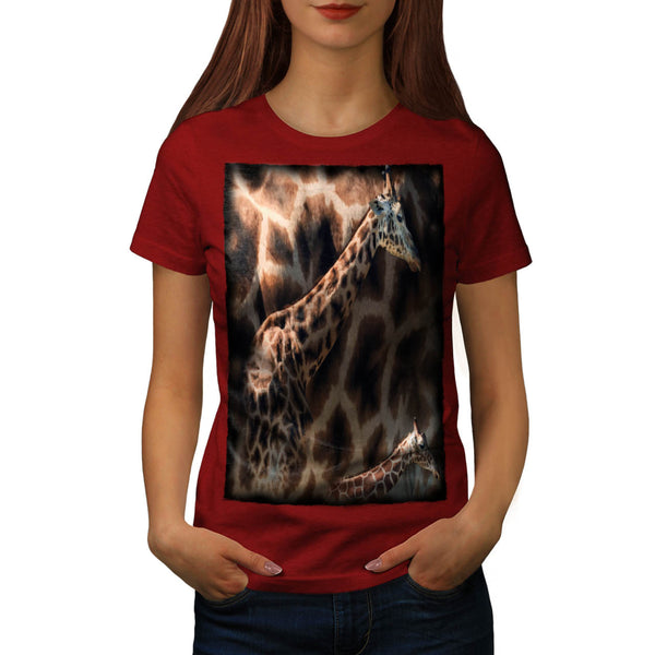 Long Giraffe Neck Womens T-Shirt