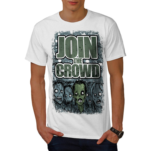 Zombie Monster Crowd Mens T-Shirt