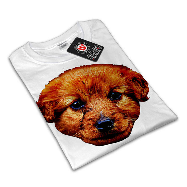 Brown Puppy Dog Head Mens T-Shirt