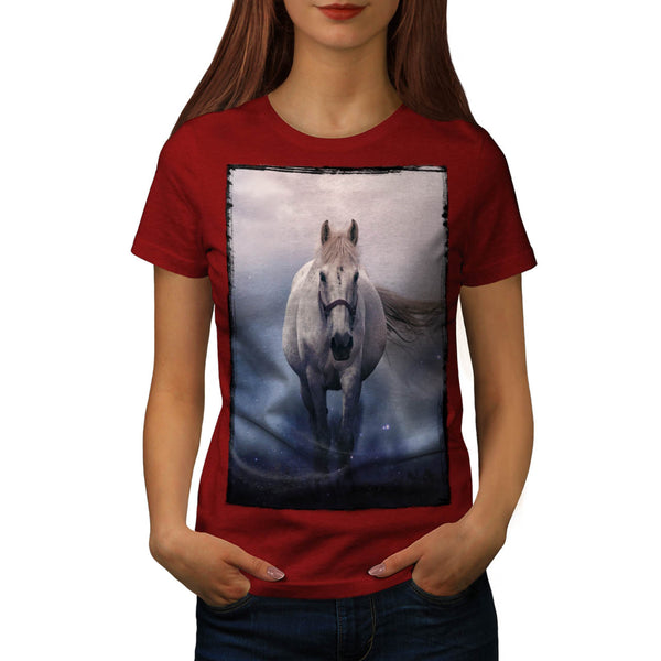 White Horse Running Womens T-Shirt