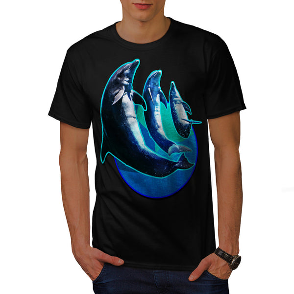 Dolphin Splash Dance Mens T-Shirt