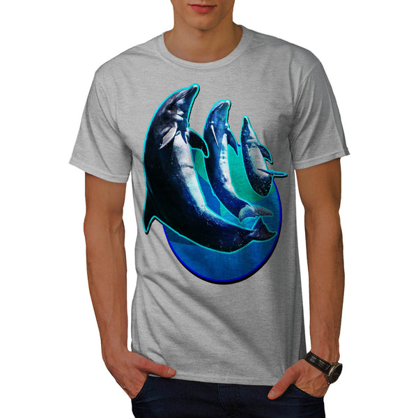 Dolphin Splash Dance Mens T-Shirt