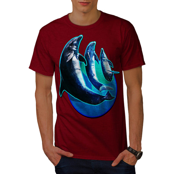 Dolphin Splash Dance Mens T-Shirt