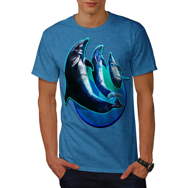 Dolphin Splash Dance Mens T-Shirt