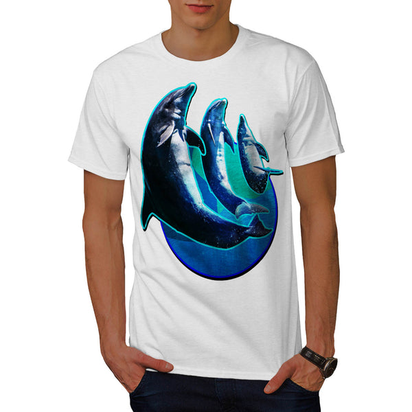 Dolphin Splash Dance Mens T-Shirt