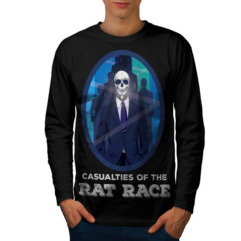 Skull Costume Cult Mens Long Sleeve T-Shirt
