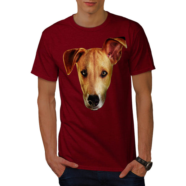 Doggy Head Ear Lift Mens T-Shirt