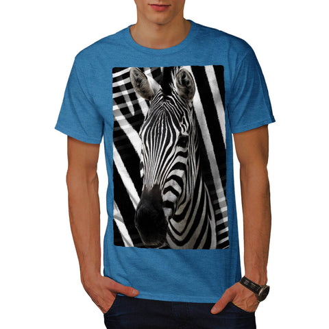Zebra Head Fashion Mens T-Shirt
