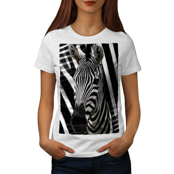 Zebra Head Fashion Womens T-Shirt