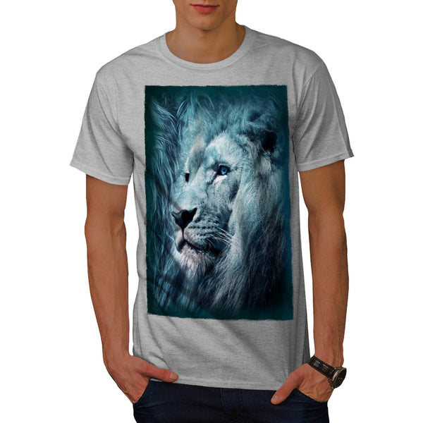 Mighty Lion Face Mens T-Shirt