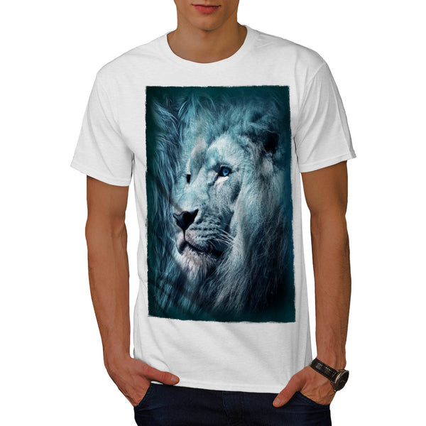 Mighty Lion Face Mens T-Shirt