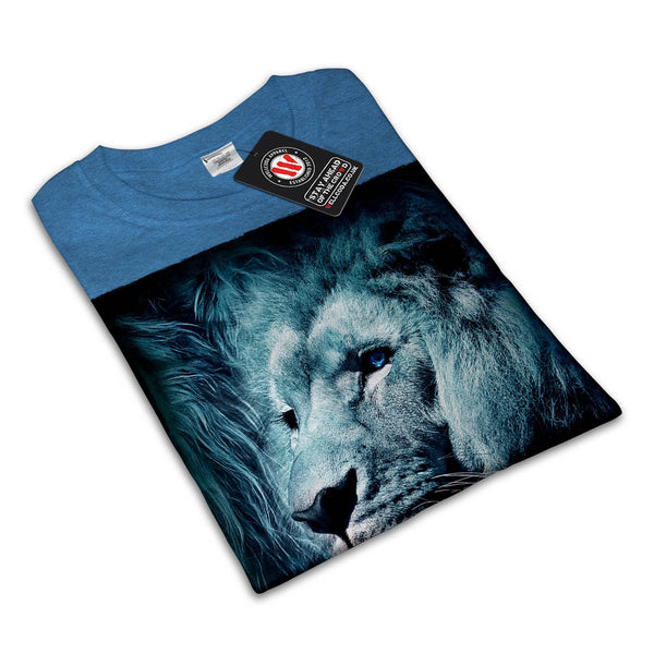 Mighty Lion Face Womens T-Shirt