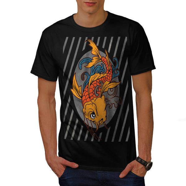 Gold Fish Tide Swim Mens T-Shirt
