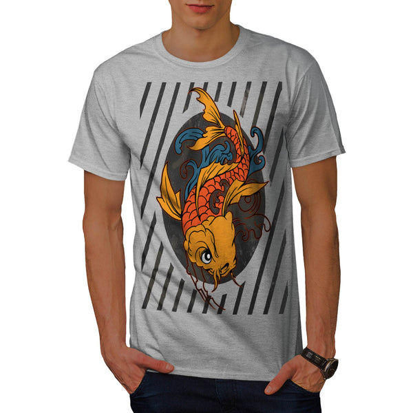Gold Fish Tide Swim Mens T-Shirt