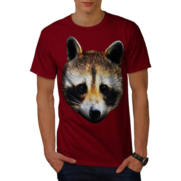 Cute Raccoon Face Mens T-Shirt