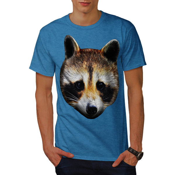 Cute Raccoon Face Mens T-Shirt