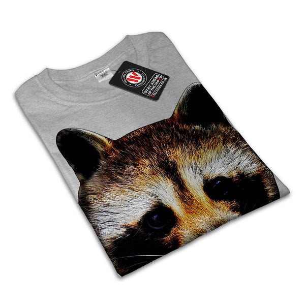 Cute Raccoon Face Mens T-Shirt