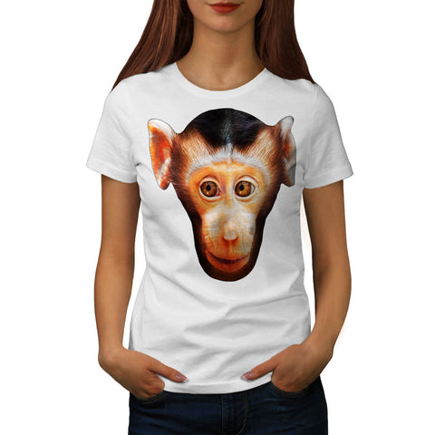 Interested Monkey Womens T-Shirt