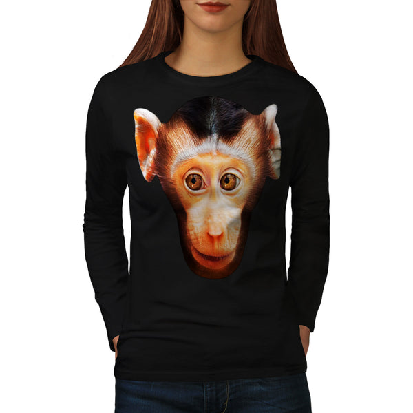 Interested Monkey Womens Long Sleeve T-Shirt