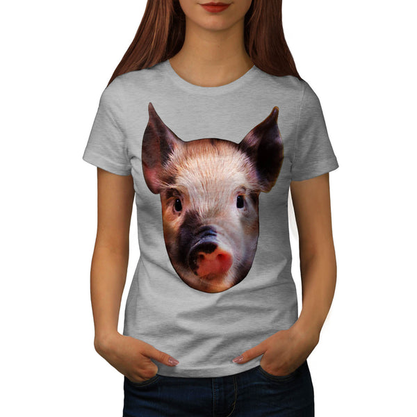 Adorable Piggy Nose Womens T-Shirt