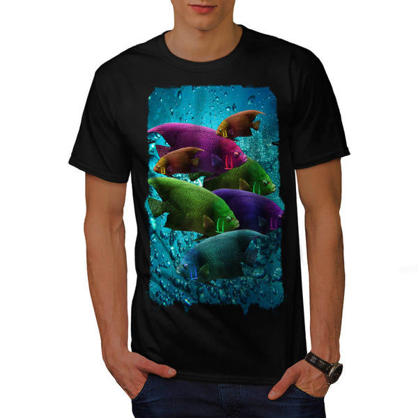 Flashy Colour Fish Mens T-Shirt