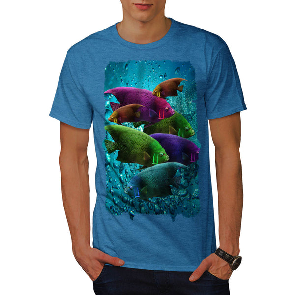 Flashy Colour Fish Mens T-Shirt