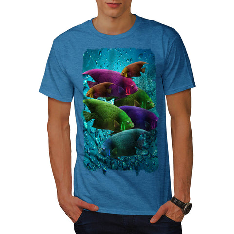 Flashy Colour Fish Mens T-Shirt