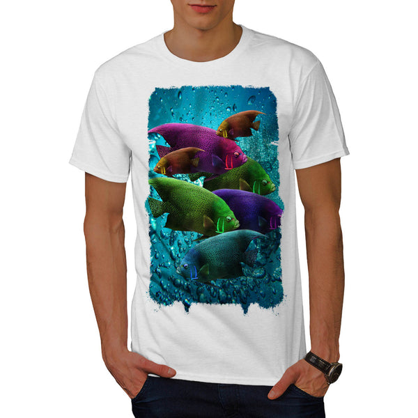 Flashy Colour Fish Mens T-Shirt