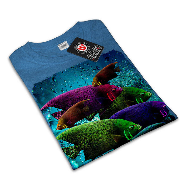 Flashy Colour Fish Mens T-Shirt