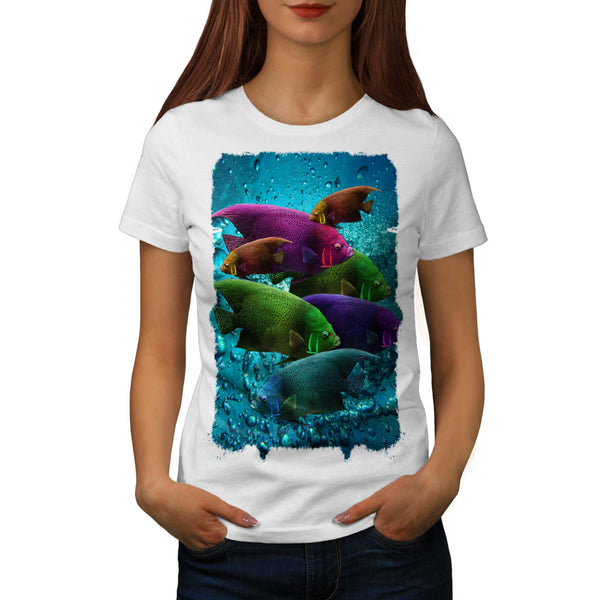 Flashy Colour Fish Womens T-Shirt