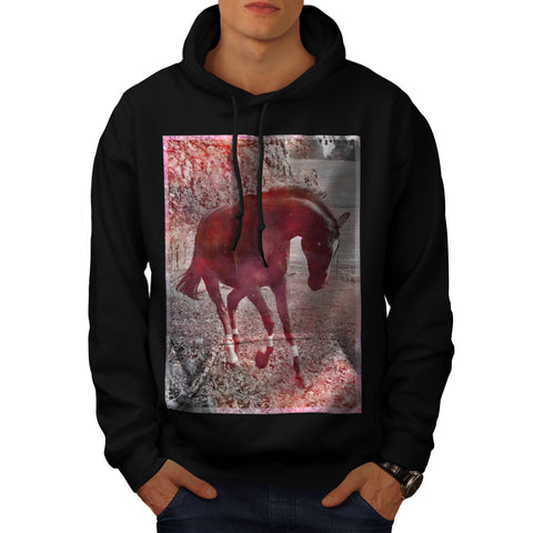 Young Horse Gallop Mens Hoodie
