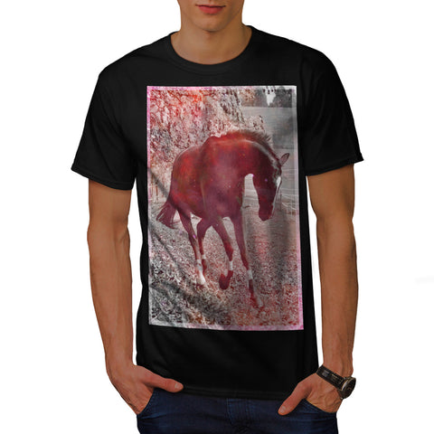 Young Horse Gallop Mens T-Shirt