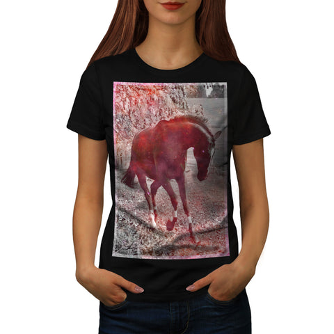 Young Horse Gallop Womens T-Shirt